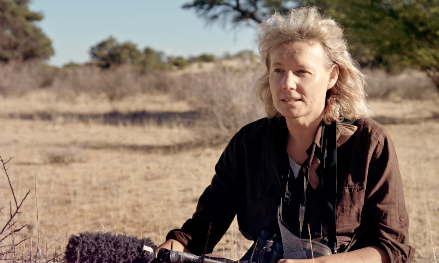 Marta Manser during fieldwork